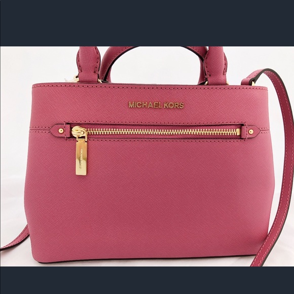 🌷NWT Michael Kors XS  Small Crossbody Tulip Pink - Picture 5 of 8